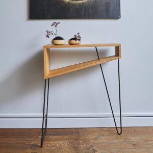 console 20cm profondeur en chene massif