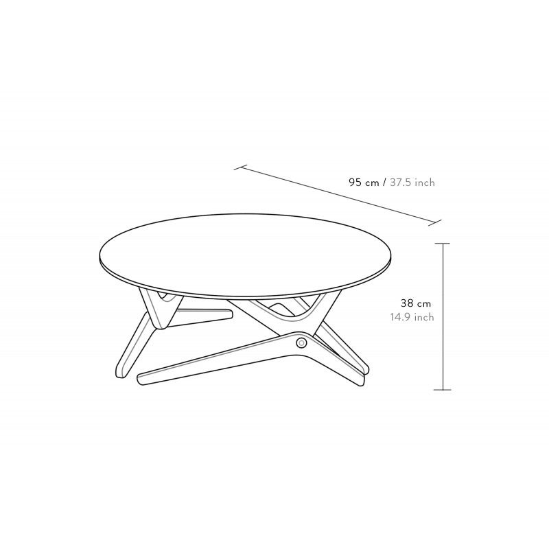 Table Relevable Classique Blanc nuage - Boulon blanc – Image 6