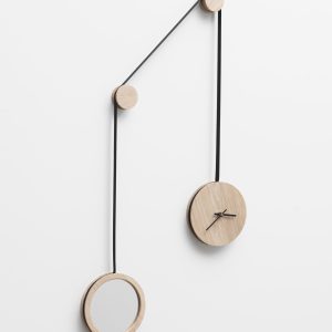 Horloge-miroir_pendule_drugeot manufacture_l'Inatelier_déco_intérieur_accessoire_made in france_chene massif_anjou_objet design_ nantes_boutique déco_bleu marine