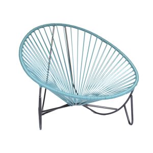Fauteuil_bain de soleil_transat_ Acapulco exterieur polyvinyl_pvc_ terrasse_boqa_L'Inatelier_couleurs_été_jardin_design_mobilier exterieur_nantes_jardin_design_structure noire