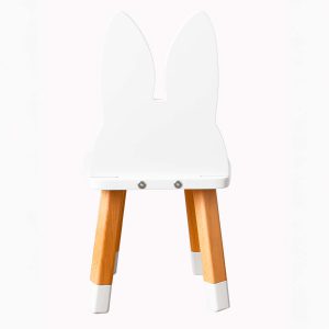 petite_chaise_enfant_lapin_blanc_boogy woody_décoration_mobilier_l'inatelier_nantes_bois_écoresponsable_vernis comestible_design_eco-friendly_made in France_fond blanc_face