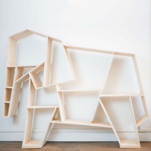 Bibliotheque elephant en bois pour enfant