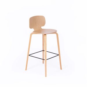 Chaise de bar en bois - H10