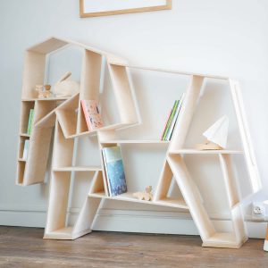 Bibliotheque elephant en bois pour enfant