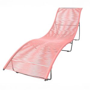 Transat-Leon-Rose_exterieur_mobilier-de-jardin_BOQA_PVC_pied-métal_couleur_made-in-france_linatelier_bain-de-soleil_nantes_été_summer_outdoor_confortable_mémoire-de-forme