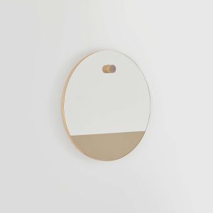 Miroir-rond-linatelier_décoration_déco_intérieur_design_made-in-france_mur_déco_HETCH-Horizon-1_bi-teinte_bronze_chêne-massif