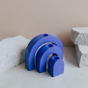 bougeoir en beton zuri gigi bleu