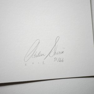 signature sérigraphie oiseaux catcheurs atelier shiroi