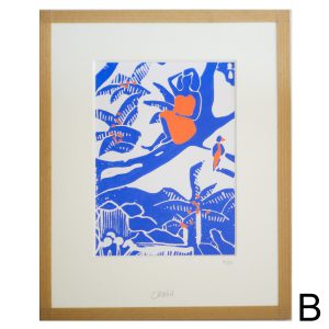 linogravure Jardin chouin linatelier