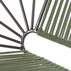 fauteuil Coba , un acapulco rond signé Boqa. Vue de détail
