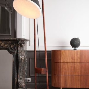 Lampadaire noyer