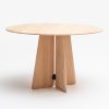 Table ronde en chêne