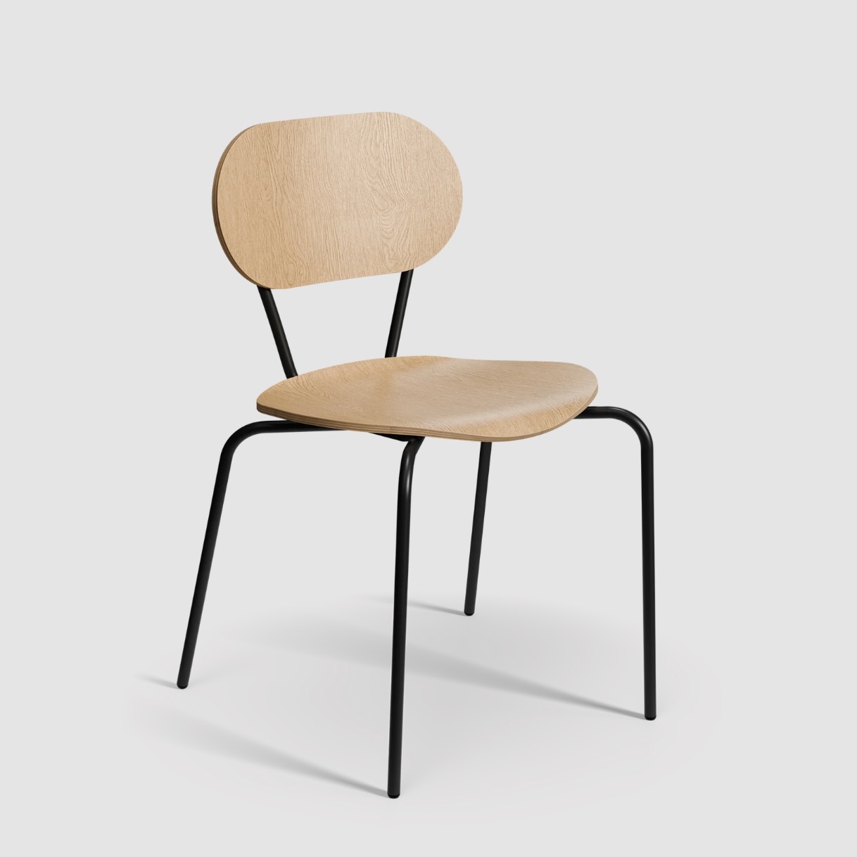 Chaise bois et métal empilable - ML68 – Image 5