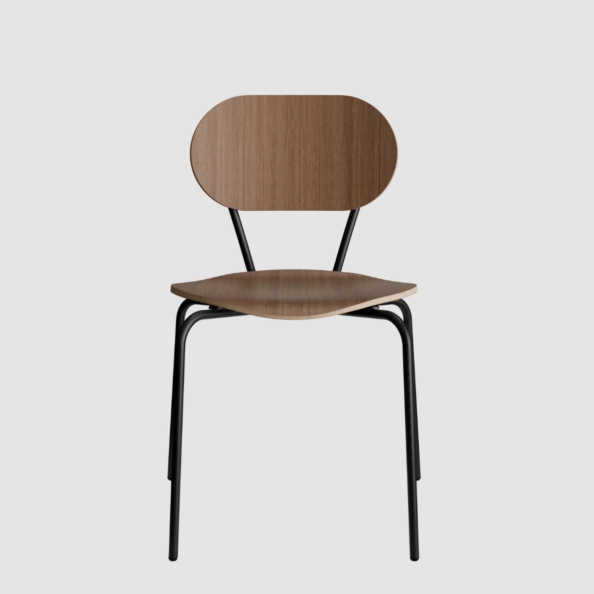 Chaise bois et métal empilable - ML68 – Image 2
